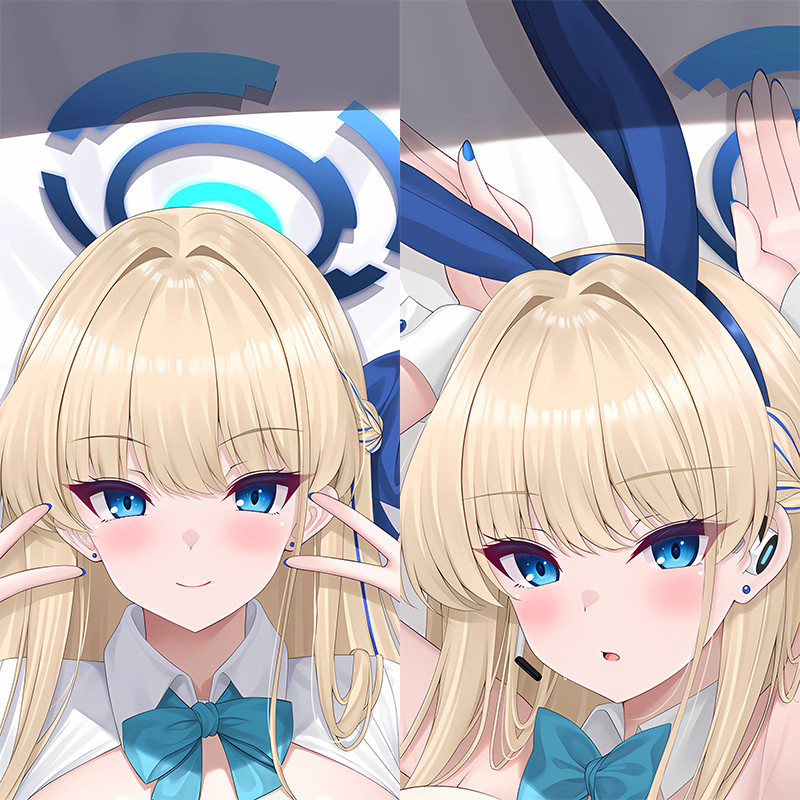 Blue Archive Asuma Toki Dakimakura Anime Nữ HD In Gối Ôm Bao