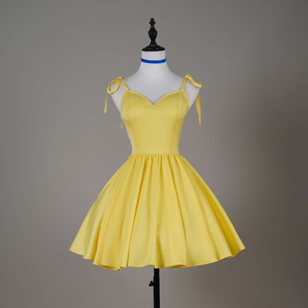 NEON GENESIS EVANGELION Cosplay Anime Asuka Váy Vàng Váy Mùa Hè