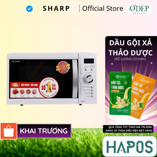 Lò vi sóng có nướng điện tử Sharp R-G371VN-W - 23L - Hàng chính hãng - HAPOS HSA