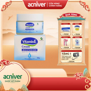 Kem dưỡng da Vaseline Vitamin E Santafa dưỡng ẩm, tránh khô, nẻ da- Hũ 30gram