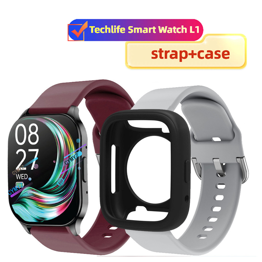 Techlife Smart Watch L1 case Bảo vệ màn hình Techlife t Watch L1 Dây đeo silicon Techlife Smart Watc