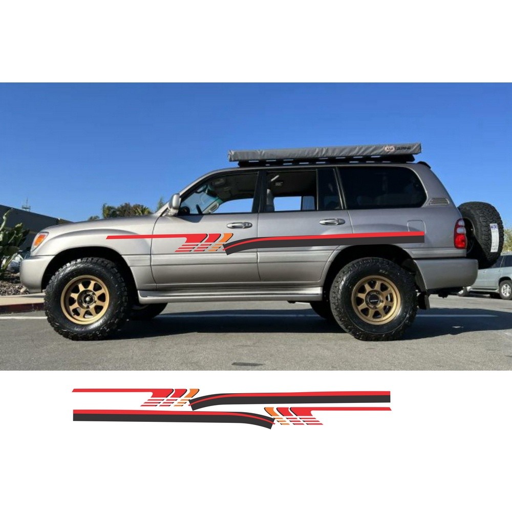 Tem sườn xe ô tô 7 chỗ nhiều mẫu,tem xe toyota landcuise, 4x4, tem e thể thao dán cho nhiều dòng toy
