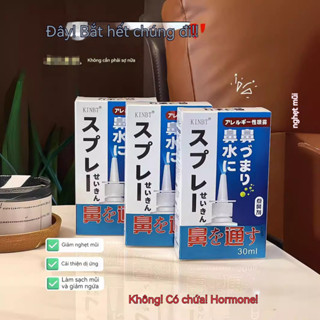 Xịt mũi KINBT làm sạch, thông mũi, giảm viêm xoang, ngạt mũi Nhật Bản 30ml HÀNG CHUẨN XỊN