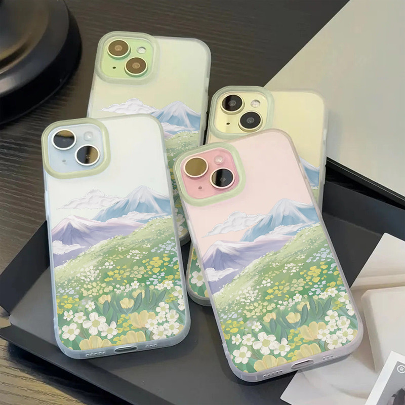 Ốp Chống Sốc Iphone Silicon Mềm Họa Tiết Tự Nhiên Tất Cả Các Trường Hợp IP7P / 8P IP11-16 Bình Thườn