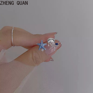 Bất Đối Xứng Thạch Bông Tai Sao Biển Bông Tai Handmade Đại Dương Trang Sức Cho Nữ Trang Sức Thời Trang Ngày Lễ Quà Tặng