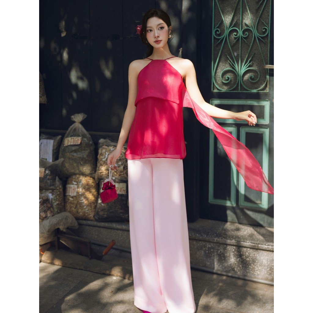 Áo Cổ Yếm Nữ JOVEN Tố Như 2 Lớp