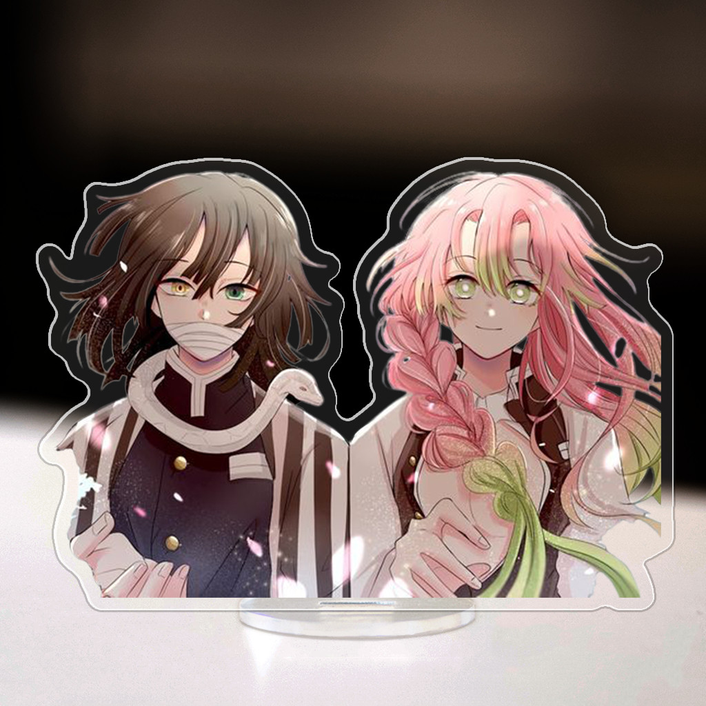 Mô Hình Standee, Móc Khoá OBANAI x MITSURI Kimetsu No Yaiba Manga Anime Qùa tặng bạn bè Cakiemanime-