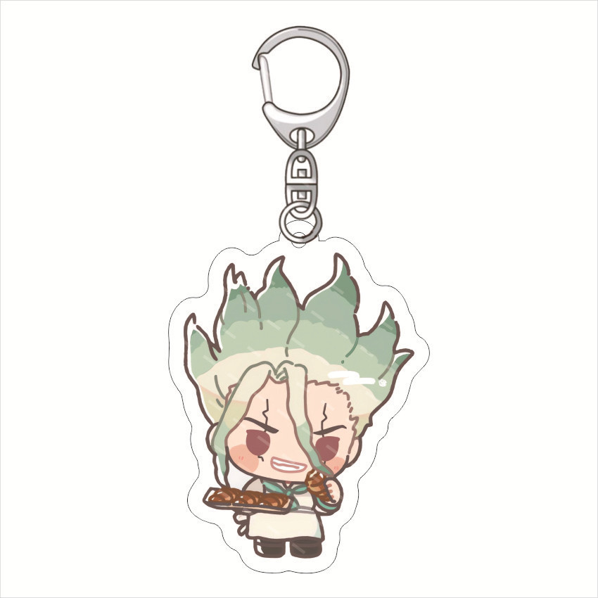 Móc Khoá, Mô Hình Standee Manga Dr. Stone Senku Ishigami Anime Manga Nhật Bản, Trong suốt 2 mặt làm 