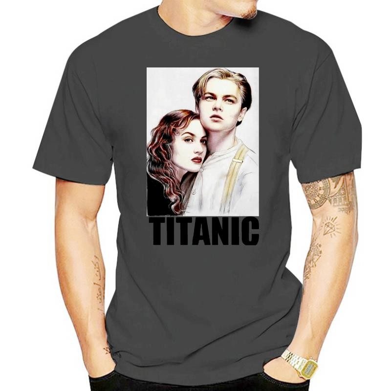 Áo thun Cotton ngắn tay Leonardo DiCaprio Titanic Tee nữ và nam (1)