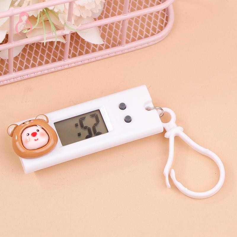 [Mmbb] Đồng hồ điện tử kỹ thuật số im lặng di động cho thư viện học kỳ thi học sinh Đồng hồ bỏ túi Mini Đèn nền xanh Màn hình LCD OHG