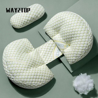 Gối bà bầu WAY2TOP, Gối thắt lưng đa chức năng hình chữ U, Đệm gối cơ thể ngủ bên cạnh Cotton nguyên chất
