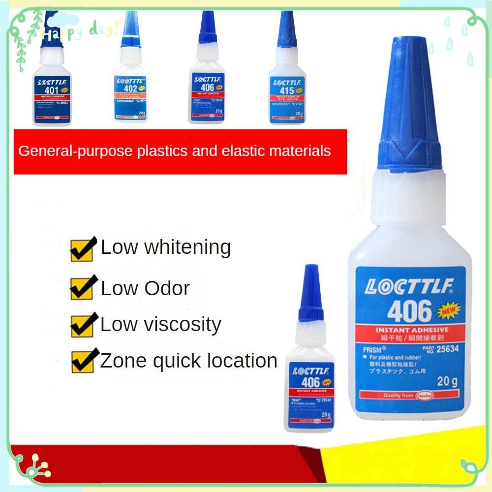 【COD】 New Super Glue 406/401/402/415 Ultra-strong Adhesive Long-lasting Repairing Glue Self-adhesive