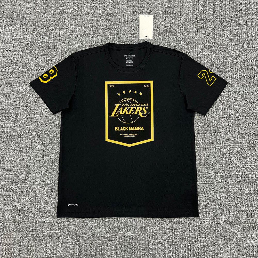 Áo thun kỷ niệm bóng rổ kobe kobe FOREVER Tribute to Black Mamba Lakers Joint Training Suit