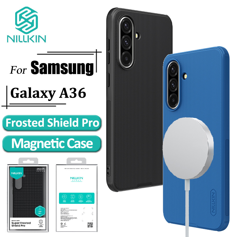 Nillkin Super Frosted Shield Pro Ốp Lưng Từ Tính Cho Samsung Galaxy A36 Ốp lưng Siêu Mỏng Matte TPU 