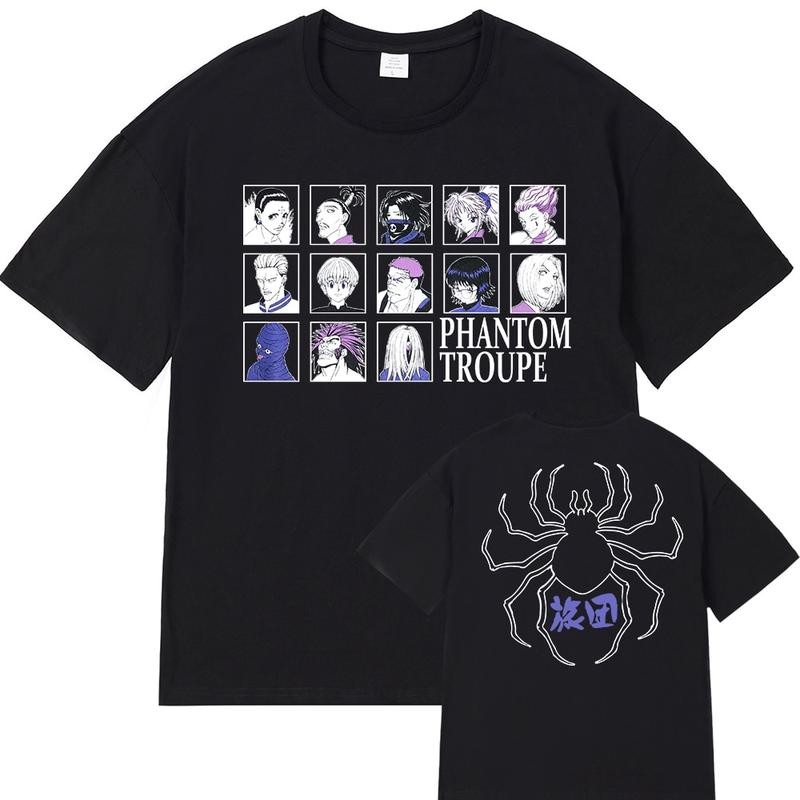 Áo thun ngoại cỡ Cotton Anime In Hunter X Phantom Troupe Hisoka Chrollo