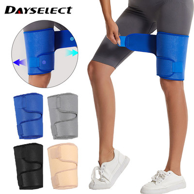 DAYSELECT 1 Cái Thể Thao Đùi Nẹp Hấp Thụ Mồ Hôi Bảo Vệ Cơ Đa Chuyển Màu Dây Chân