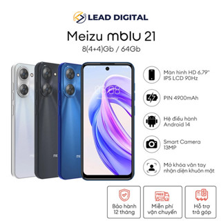 Điện thoại Meizu Mblu 21 | Unisoc T606 | Màn hình HD 6.79" | Pin 4900mAh | Loa Kép | Chính Hãng