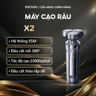 Máy cạo râu Enchen X2 chống nước IPX7, đầu dao 3D lưỡi dao tự mài, pin dùng đến 60 ngày - BH 6 tháng
