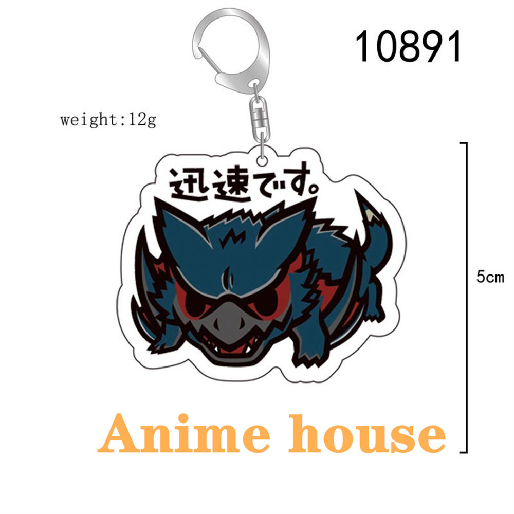 Móc Khoá, Mô Hình Standee Game Monster Number 08 Trang Trí Bàn Học - zenda