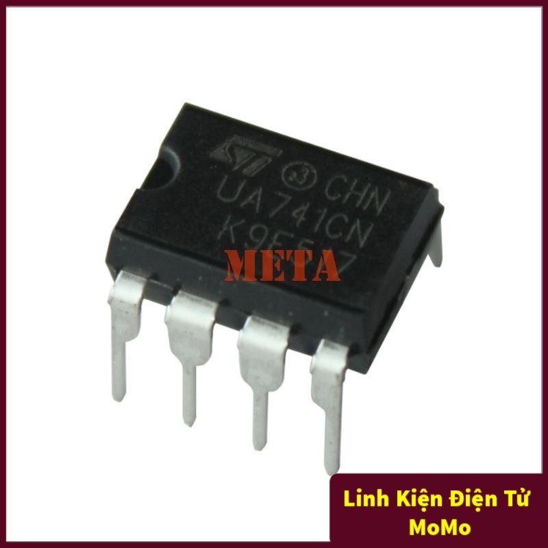 Ic Khuếch Đại Thuật Toán Op Amp UA741 Dip 8 - Chân Cắm 741