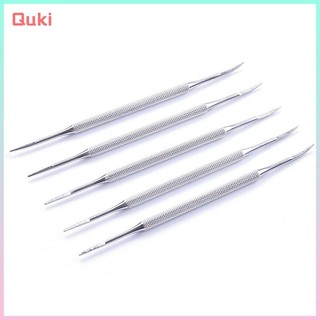 [Quki] 1 chiếc dụng cụ nâng móng chân hai đầu viền satin nâng móng chân tốt