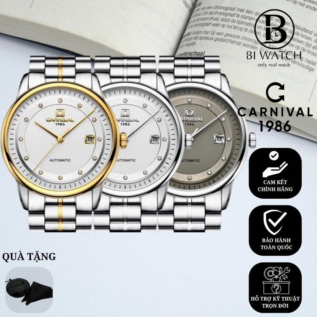 ĐỒNG HỒ NAM CARNIVAL 5668G || CHÍNH HÃNG đồng  hồ Hoa Voi