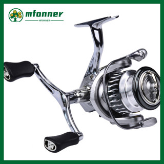 Cuộn quay Mfonner, Tỷ lệ bánh răng 5.2: 1 Vòng bi 7 + 1BB Cuộn câu cá, 11LB / 13.2LBs Kéo tối đa Trái phải Máy câu quay có thể hoán đổi cho nhau cho nước ngọt Nước mặn