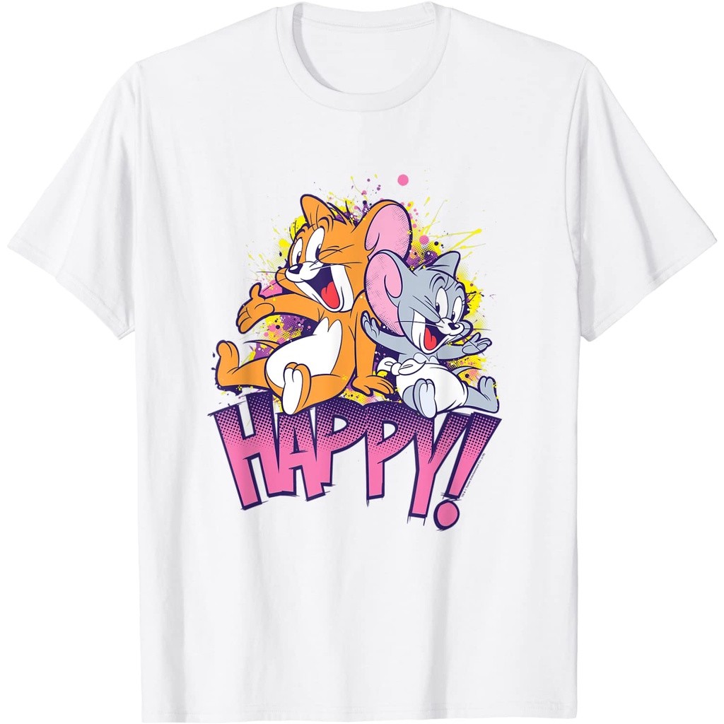 Áo thun Tom và Jerry và Nibbles Happy Adult