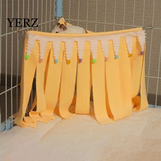 Lều thú cưng dải tua rua YZ, Tổ lều Hamster mềm hình tam giác, Tấm che giường treo chuột thoải mái có móc Hamster Góc tổ cho chuột lang chuột Hamster