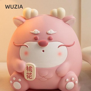 Wuzia Sáng Tạo Tiết Kiệm Tiền Bình, Trang Trí Bền Để Rơi Đáng Yêu Rồng Đồng Xu Ngân Hàng, Dung Tích Lớn Vinyl Hoạt Hình Heo Đất Bé Gái