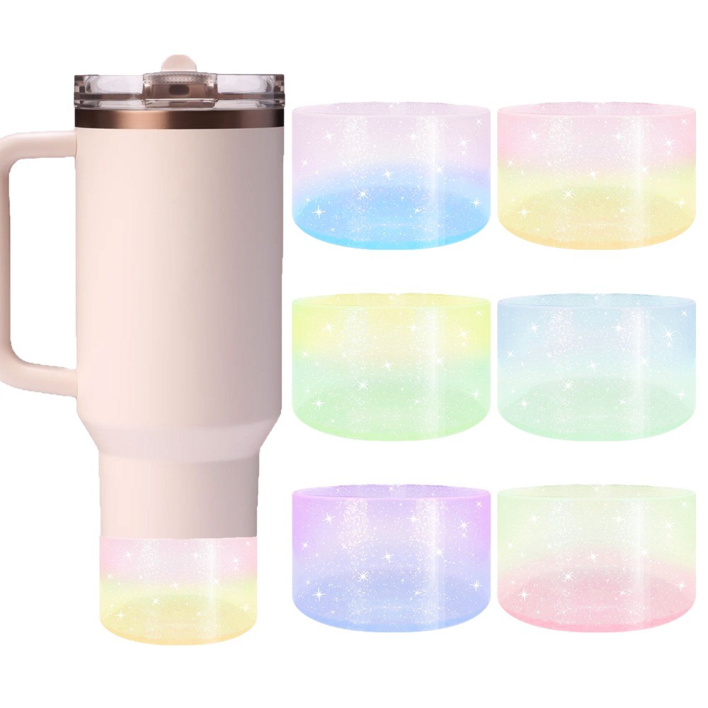 SUGAW Bình Nước Silicone Boot Màu Gradient Tumbler Boot Nước Bảo Vệ Bình Nắp Tumbler Silicone Boot C