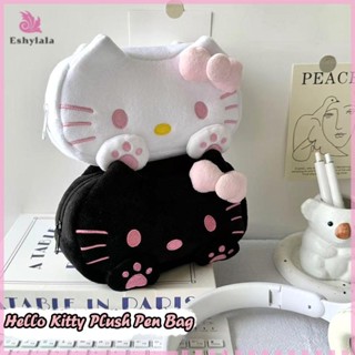 Hộp đựng bút chì sang trọng Eshylala Hello Kitty Dung tích lớn Túi đựng bút Cat Paw Văn phòng phẩm Hộp đựng đồ trang điểm Túi đựng đồ khô [MỚI]