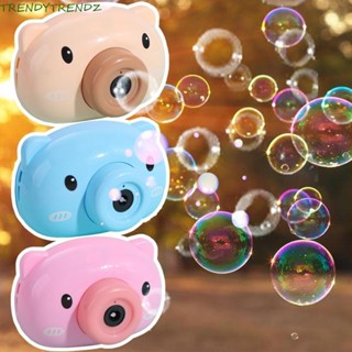 Đồ chơi tạo bong bóng xà phòng TRENDYTRENDZ, Máy tạo bong bóng Chilren hoạt hình hình hình máy ảnh, Trò chơi tiệc thổi bong bóng hoạt hình lợn tự động bền bỉ vui nhộn