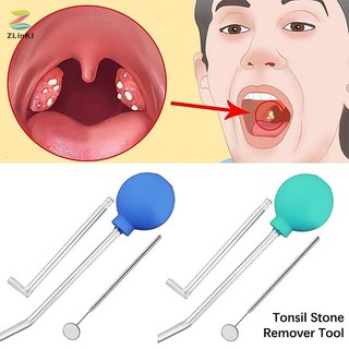 Zlinkj 3 Cái / bộ Dụng Cụ Tẩy Đá Tonsil Phong Cách Hướng Dẫn Sử Dụng Tẩy Miệng Vệ Sinh Làm Sạch Loại Bỏ Tonsil Chăm Sóc Sáp Đá Dụng Cụ Không Khí Mới