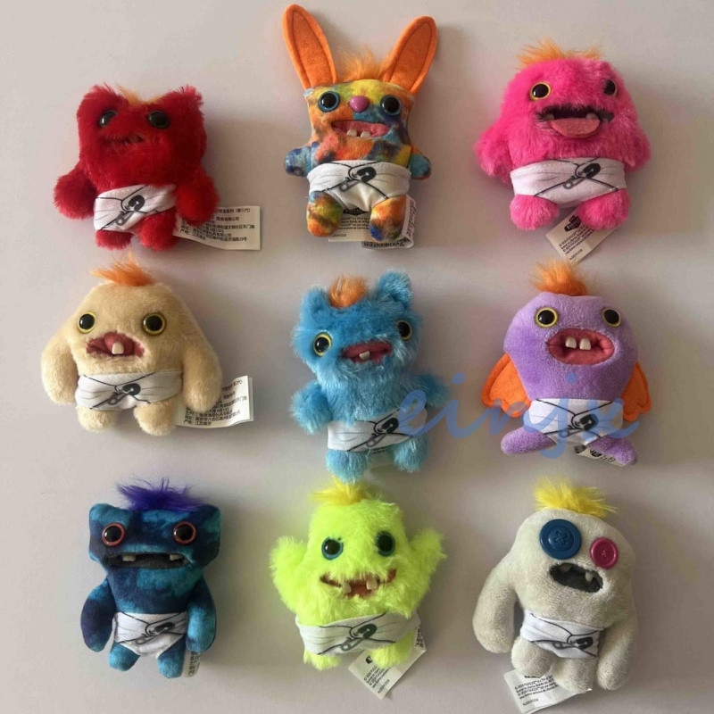 【Fast shipping】fuggler chính hãng búp bê răng quái mặt dây chuyền arcane vật đồ hài hước fuggler plu