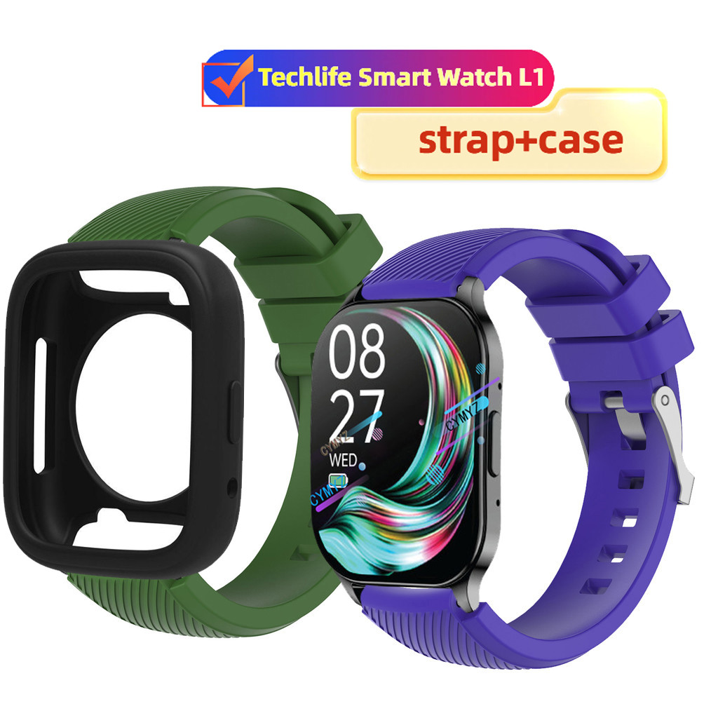 Techlife Smart Watch L1 case Bảo vệ màn hình Techlife t Watch L1 Dây đeo silicon Techlife Smart Watc