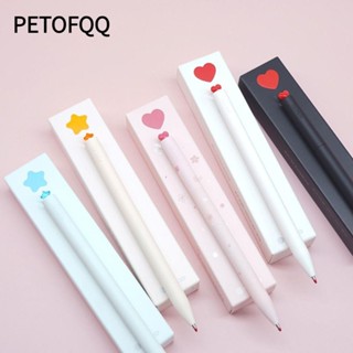 Bút mực đen PETOFQQ, Bút Gel đen 0,5mm, Văn phòng phẩm chất lượng cao Xoay bút chữ ký Trường học / Văn phòng