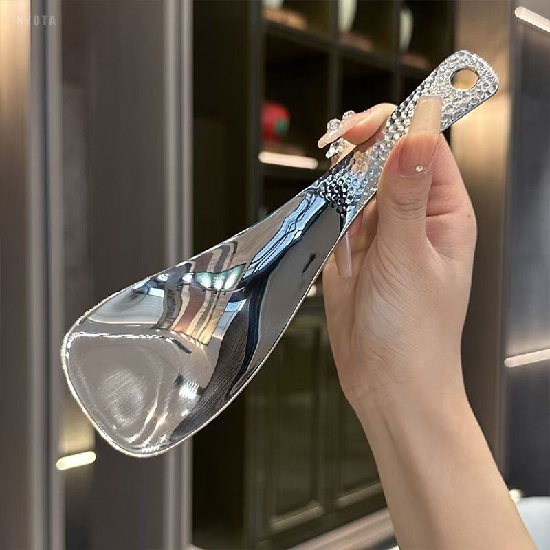 COD🌼🌼Muôi múc cơm canh inox dày dặn Muôi Múc Canh Inox, Muỗng Inox Cong Có Lỗ Treo