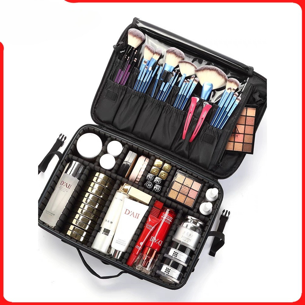 Cốp vải đựng đồ makeup đồ nail size to. Cốp vải có dây đeo đựng đồ makeup chuyên nghiệp SIZE đại