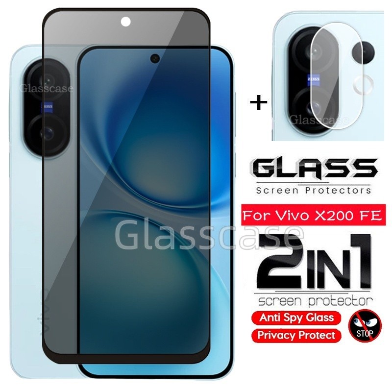Vivo X200 FE 2025 2 TRONG 1 Bảo Vệ Màn Hình Riêng Tư Kính Cường Lực Cho Vivo X200 X 200 FE X200FE Vi