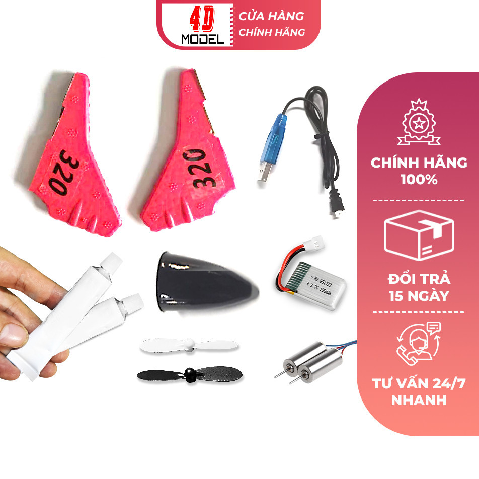 Phụ Kiện Máy Bay Điều Khiển Zy320 Hàng Zin & Mới Đi Theo Máy Bay - 4DMODEL