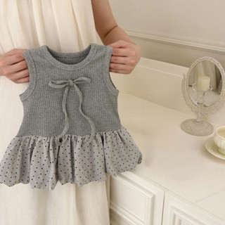 Bé Gái Mùa Hè Thời Trang Influencer Công Chúa Áo Vest Đầm Trẻ Em Ngọt Ngào Ba Lê Phong Cách Pettiskirt Bé Dễ Thương