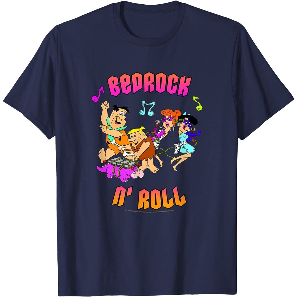 Áo thun người lớn The Flintstones Bedrock N 'Roll Flintstones Rubble Dance Áo thun