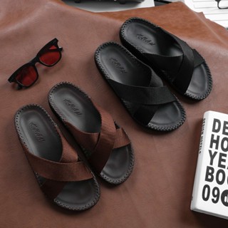 [MỚI] Dép Nam DocTor Quai Da Dù , Đế Cao Su Đúc Nguyên Khối , Khâu May Toàn Bộ Nhung Đế Bằng DéP