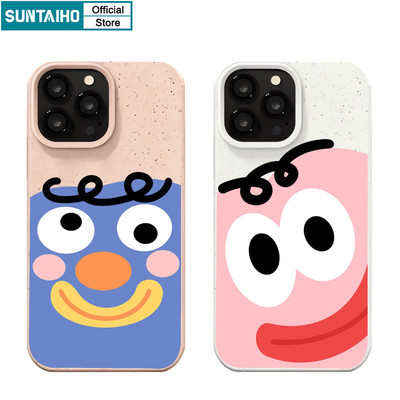 Suntaiho Độc Đáo Ngộ nghĩnh Vỏ Điện Thoại Họa Tiết Graffiti Hoạt Hình Cho Iphone 16 15 14 13 12 11 Pro Max IP 7 8 Plus Iphon X Xs XR Xs Max Silicon Mềm Cao Cấp Chống Sốc Ốp Lưng
