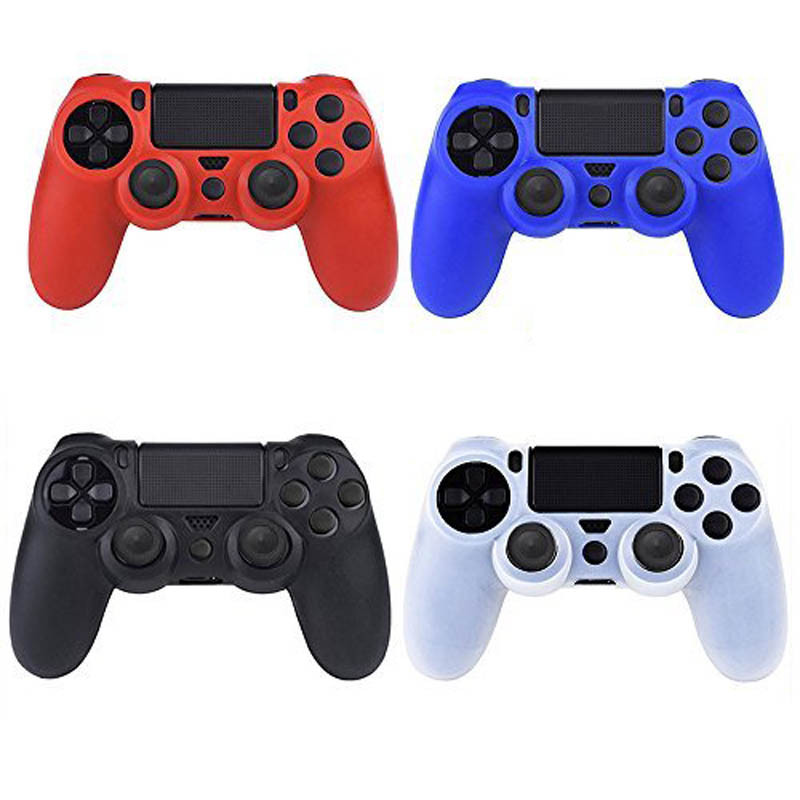 Vỏ Silicon Mềm Silicon Cho PS4 Bộ Điều Khiển Phụ Kiện Cao Su Bảo Vệ Cho PS4 Tay Cầm Chơi Game Cho PS