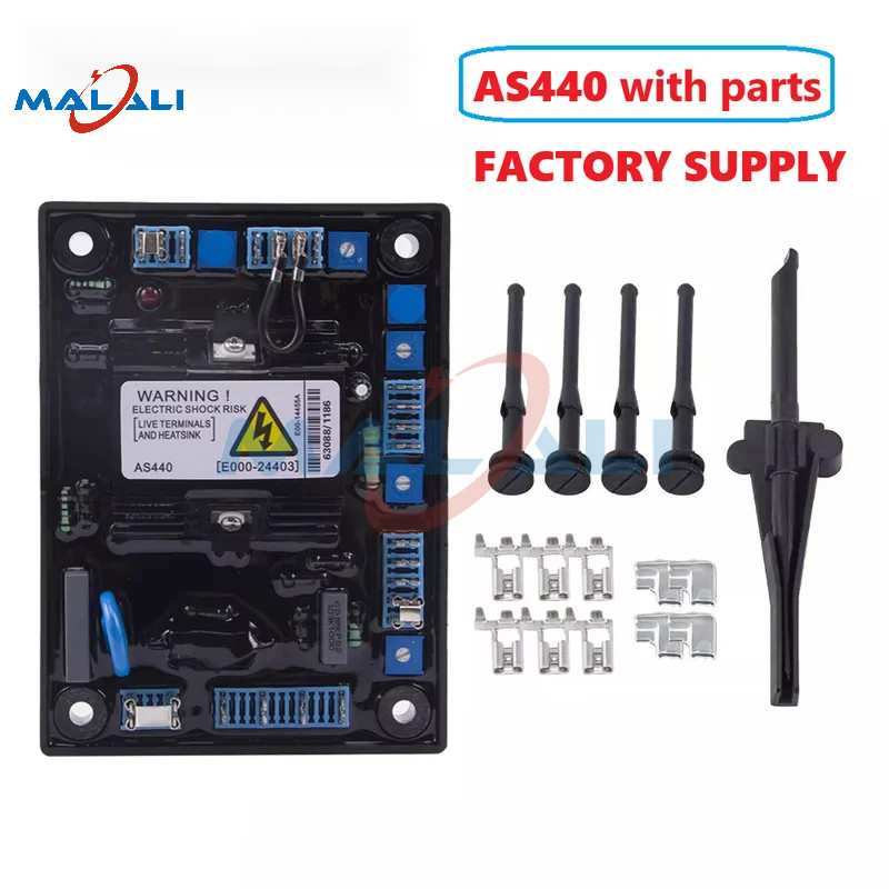 Malali Bền AS440 AVR Bộ Điều Chỉnh Điện Áp Tự Động Ổn Định Mô Đun Bảng Mạch Máy Phát Điện Cho Các Bộ