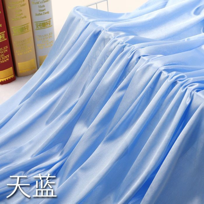 Rèm Lụa Màu Đỏ ngọc trai vải lụa băng rèm vải lụa mỏng co giãn trang trí rèm sân khấu vải nền đám cư