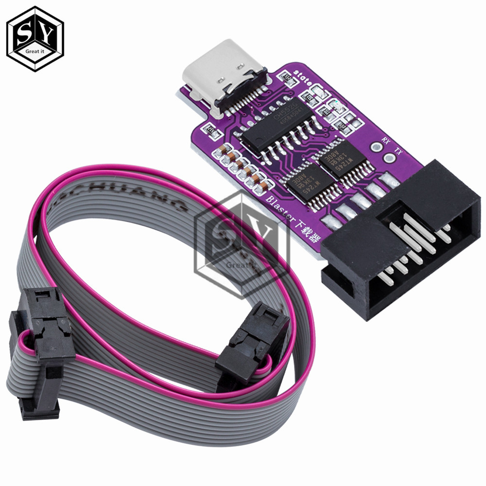 Bộ tải xuống USB Blaster 1.2v-3.3v type-c dành cho lập trình viên ALTERA CPLD / FPGA JTAG Altera cho