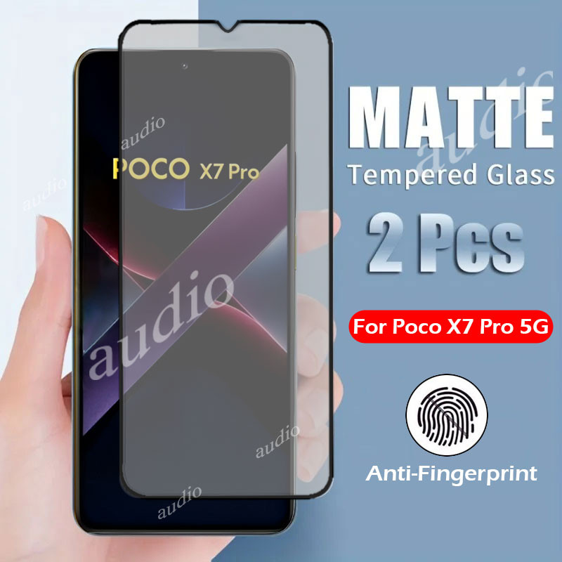 Poco x7 Pro 5G Full Cover Kính cường lực mờ cho Xiaomi POCO x7 Pro x7pro 5G 2025 Phim bảo vệ màn hìn